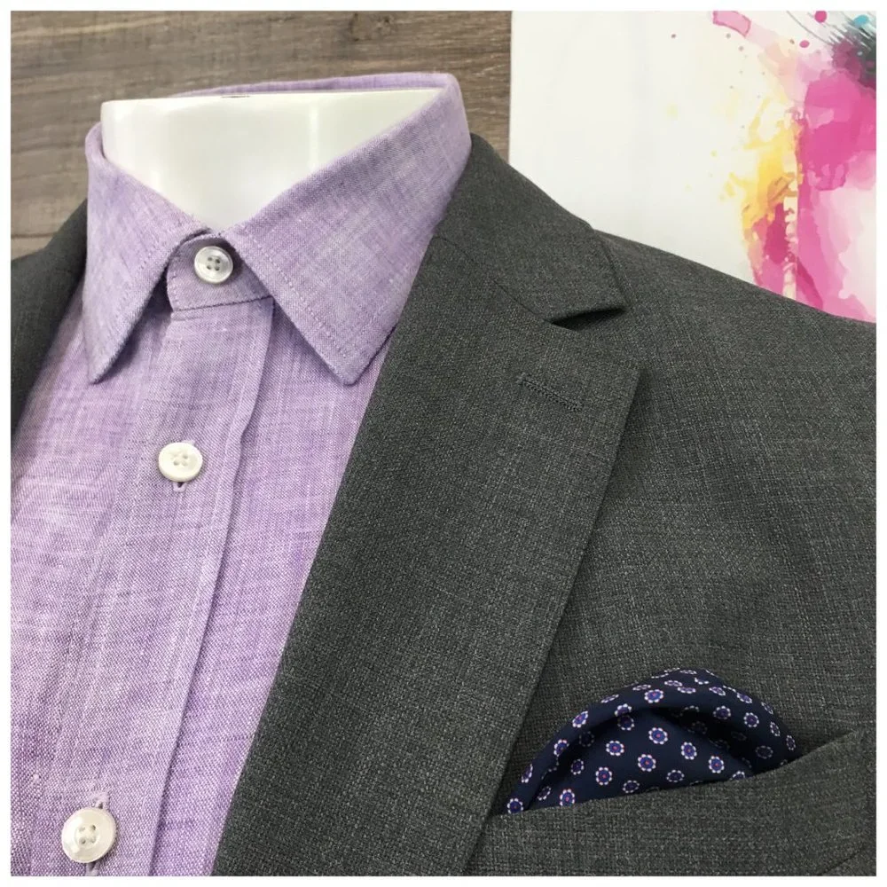 Banana Republic Mens Blazer Sport Coat Two Button‎ Jacket Wool 46R Casual Suits